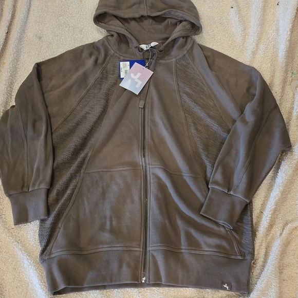 JoyLab Loose Fit Sweatshirt Zippered Hoodie size small - Picture 2 of 3